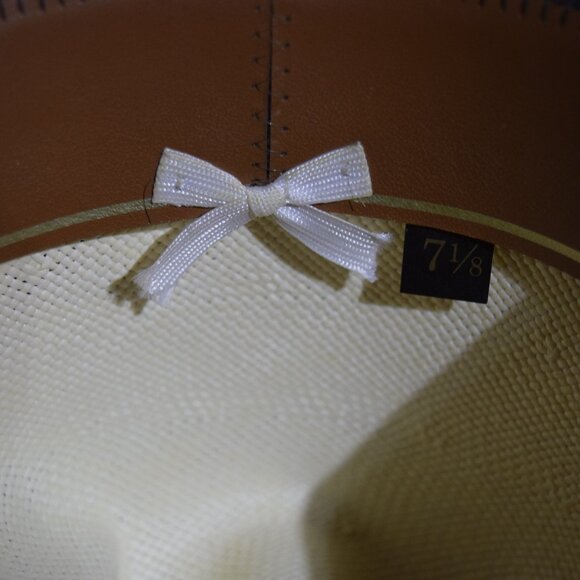 Stetson 10X Rancher Shantung Straw Cowboy Hat - Size 7 1/8 - Picture 6 of 8